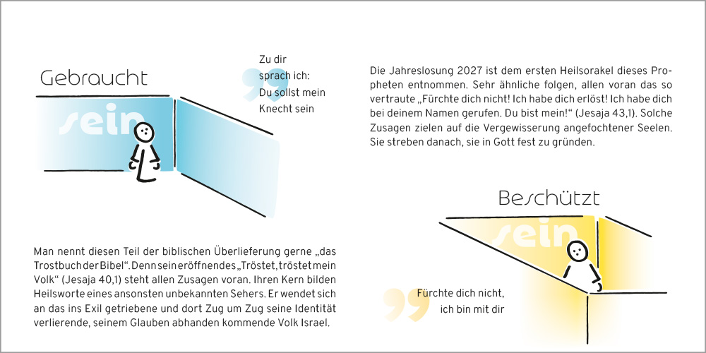 Klappkarte mit Einleger zur Jahreslosung 2027